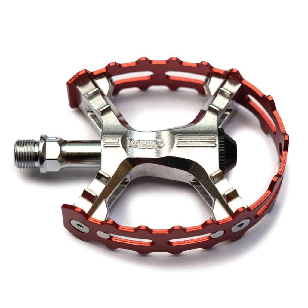 【待望★】 (red) pedal trap bear XC-III MKS* - STORE ONLINE GLOBAL LUG BLUE パーツ