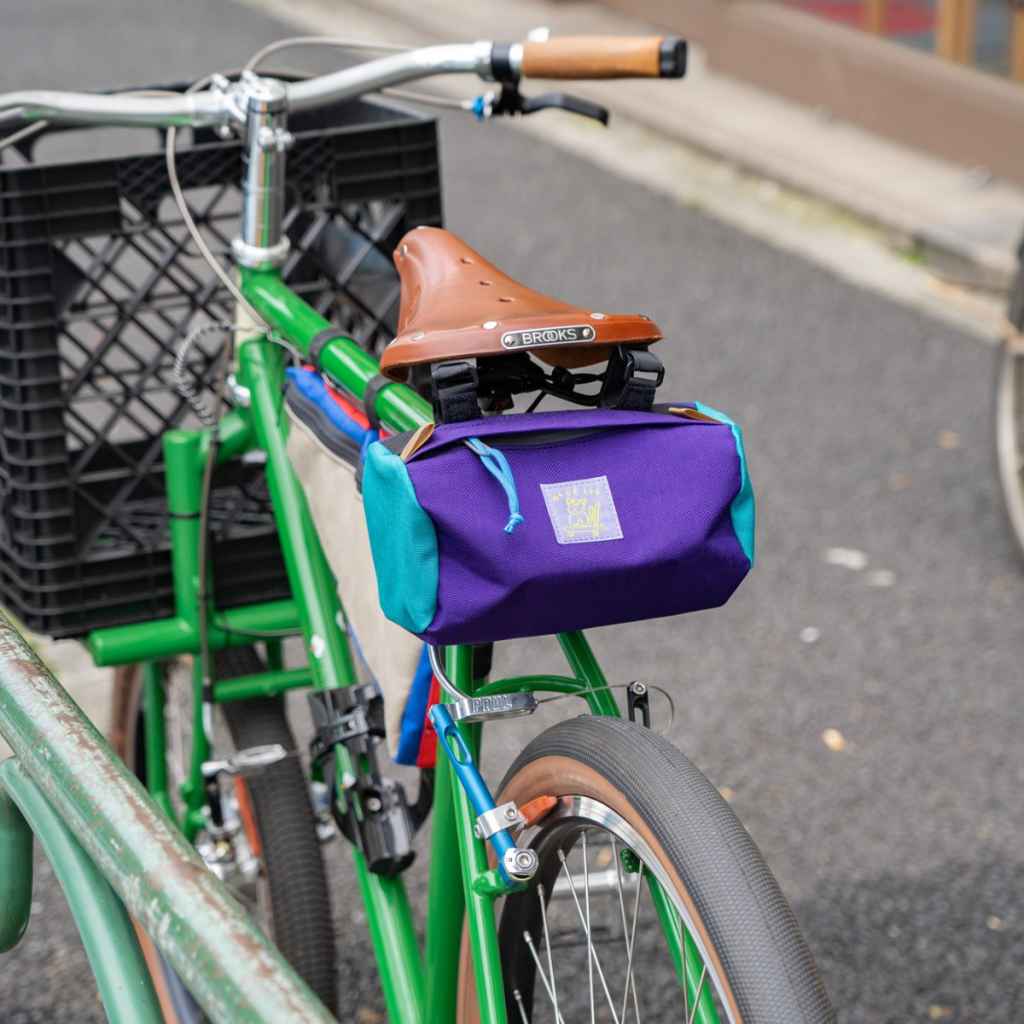 BLUE LUG* handlebar pouch (cordura/purple/turquoise) - BLUE LUG