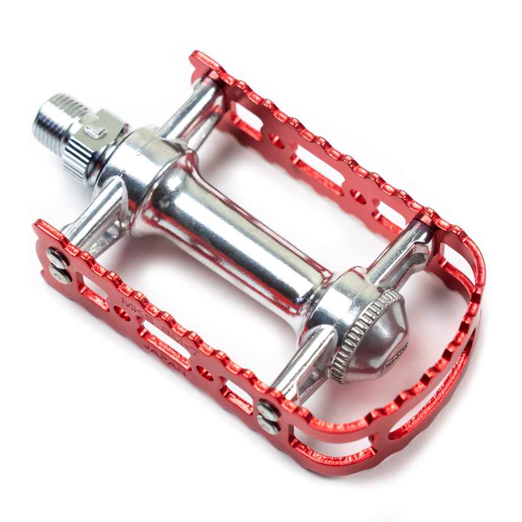 パーツ MKS JAPAN BM-7 Red old school bmx pedal MKS reissued BM-7 BMX bicycle pedals - 9/16