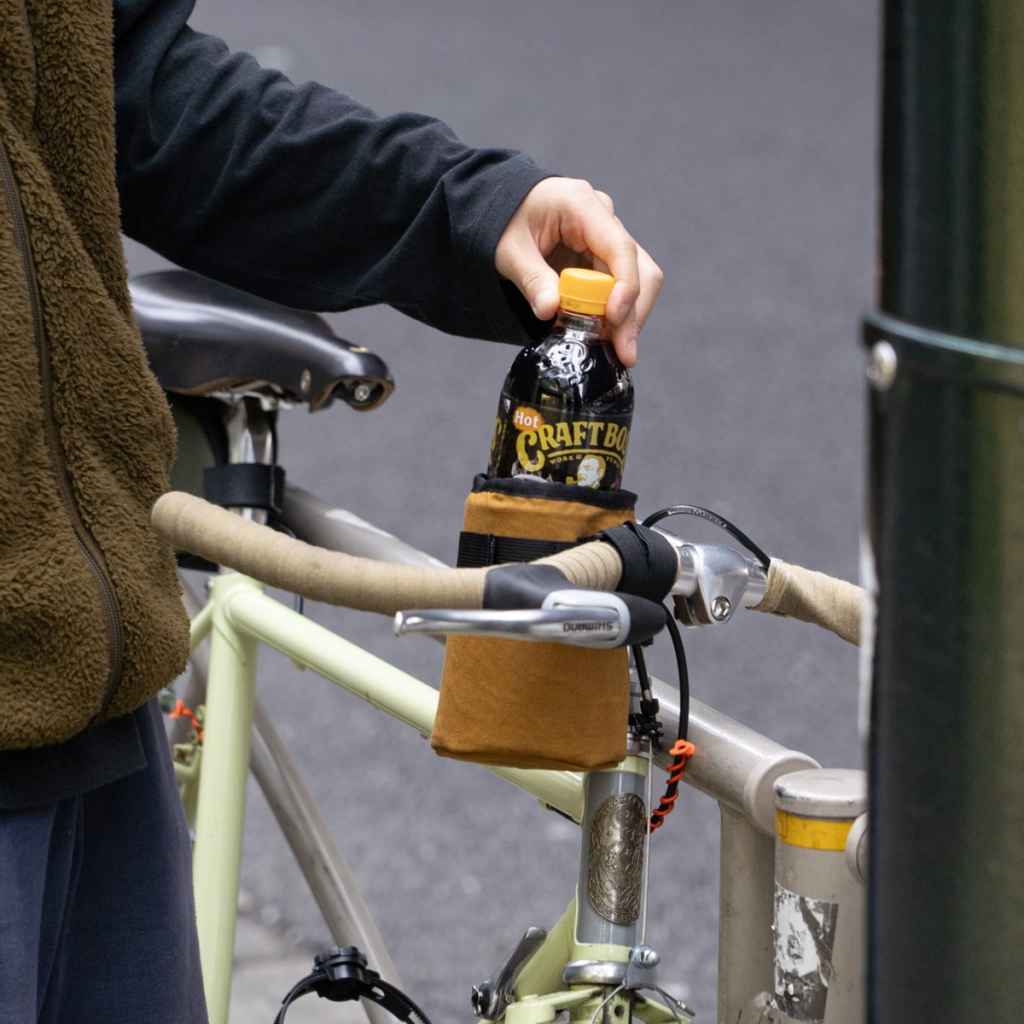 FAIRWEATHER* stem bag (wax brown) - BLUE LUG GLOBAL ONLINE STORE