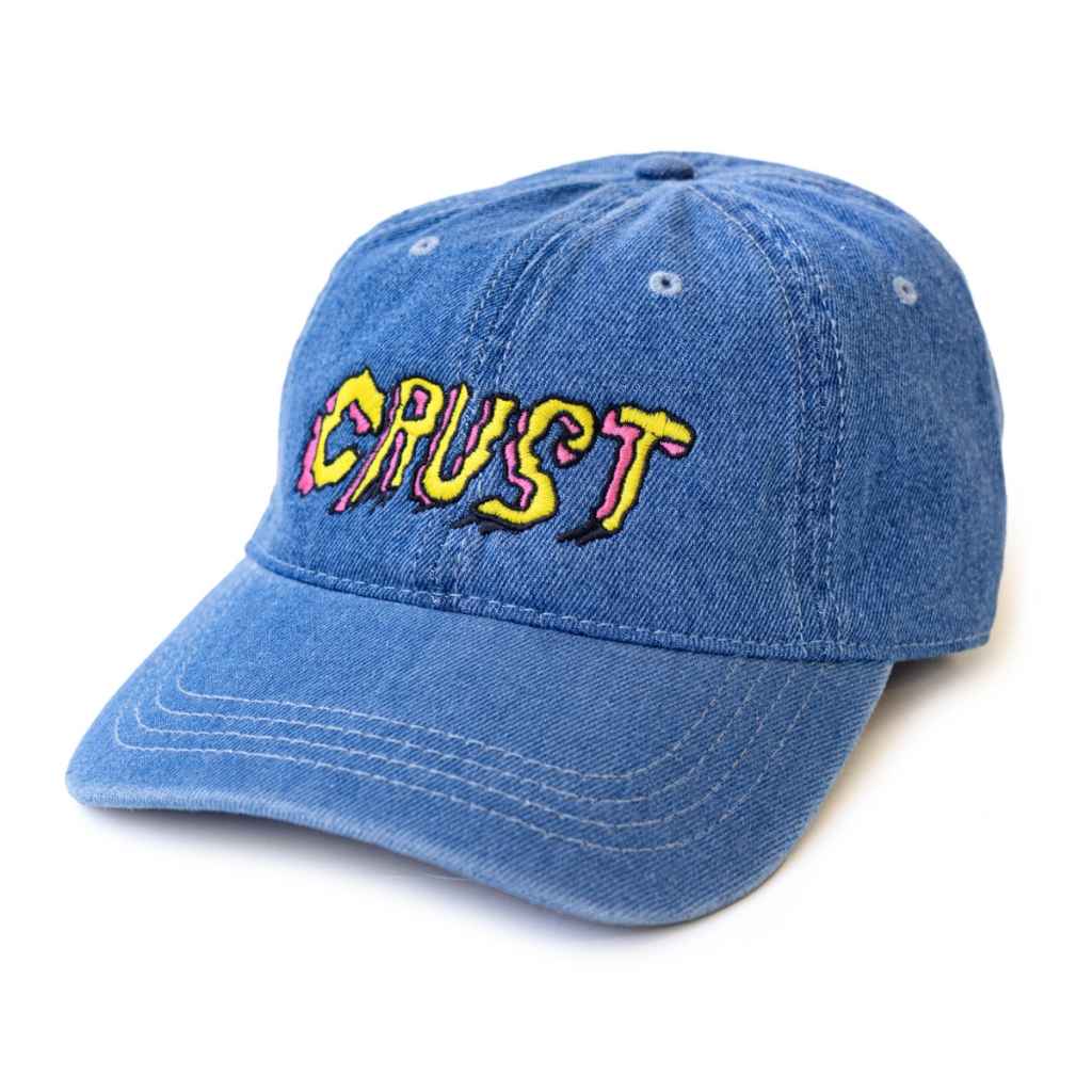 CRUST BIKES* crust embroidered hat (denim) - BLUE LUG GLOBAL