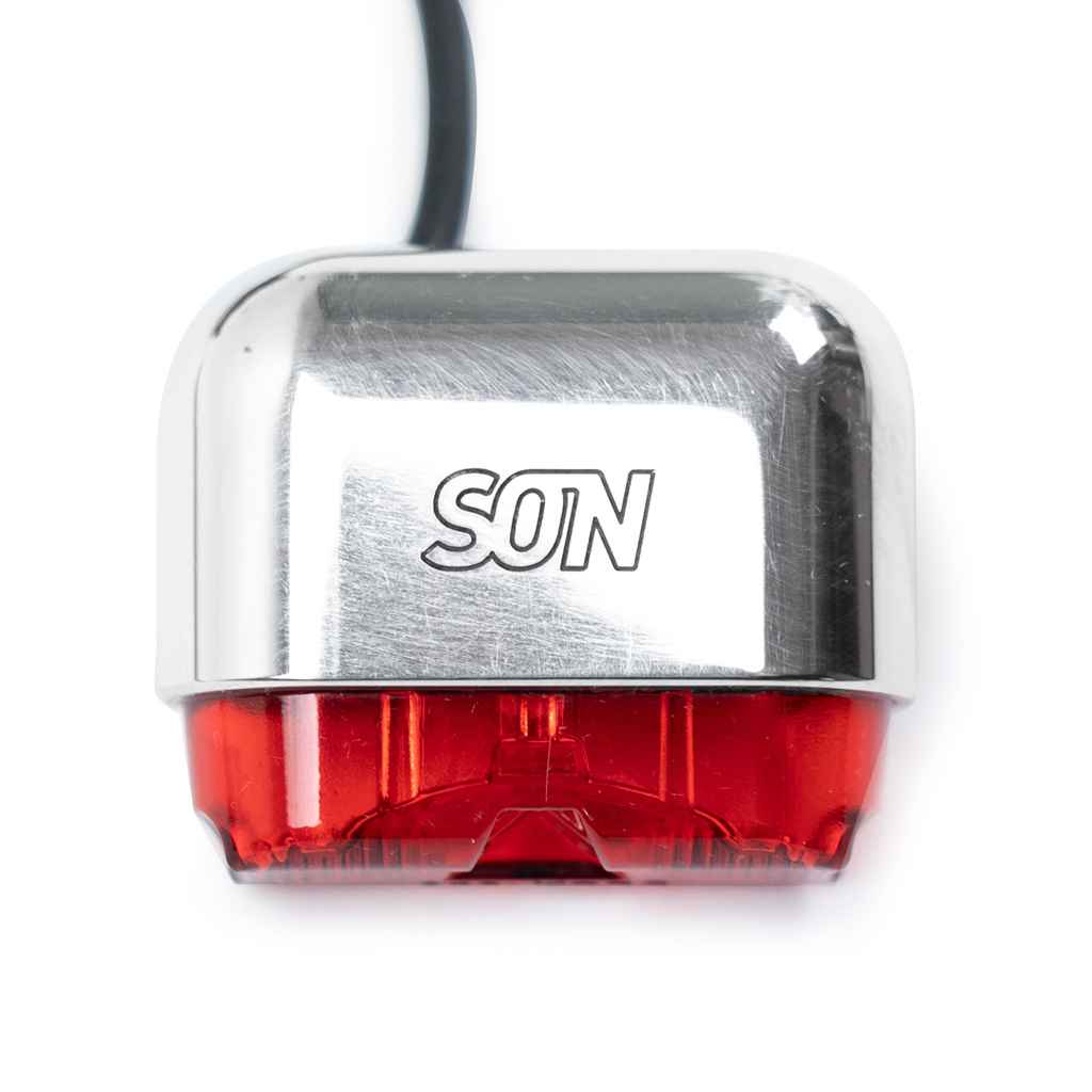 SON NABENDYNAMO* rear light rack mount (silver) - BLUE LUG
