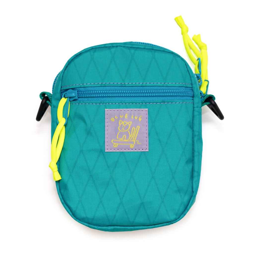 TAXI BAGS* pouch with strap (S/green/black) - BLUE LUG