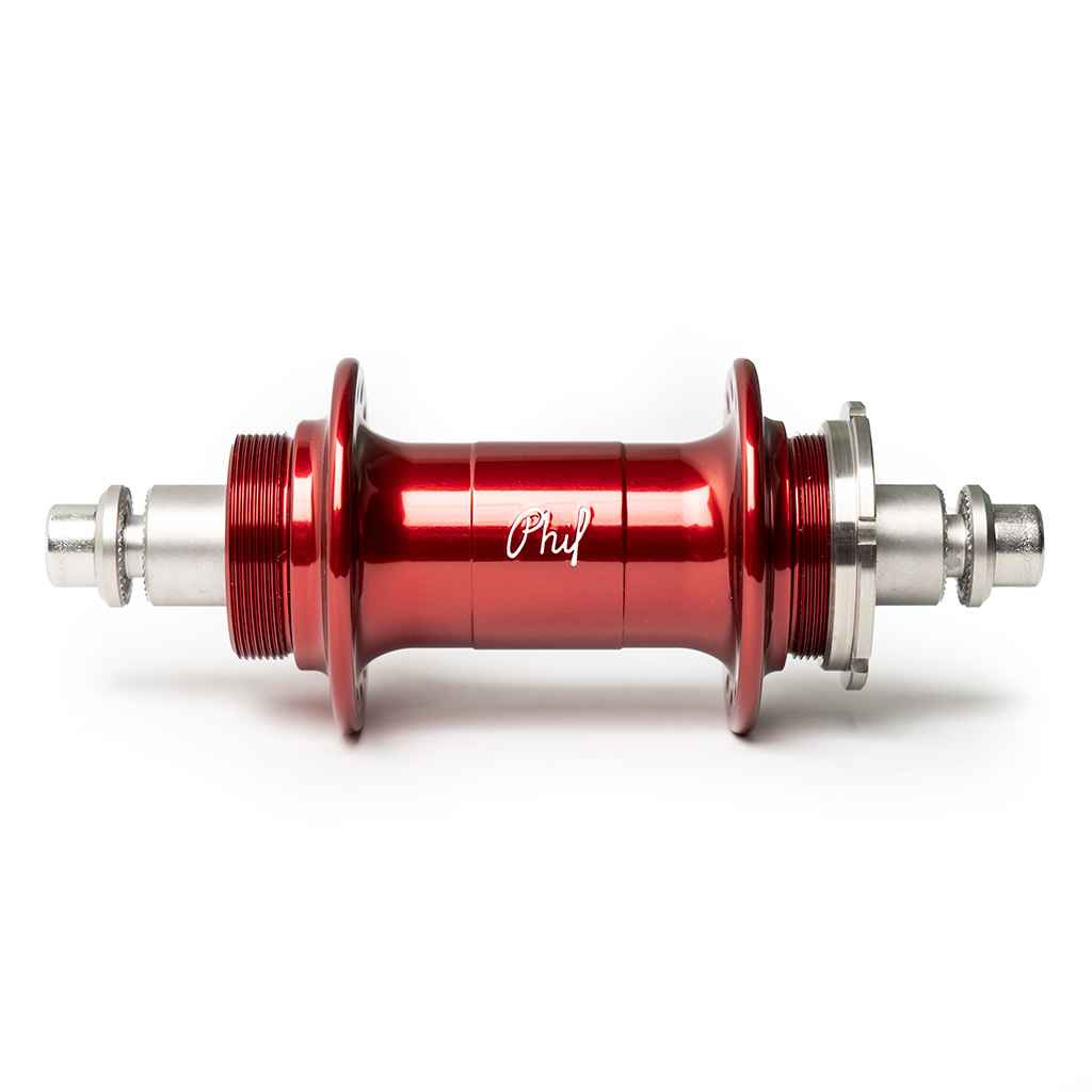 PHILWOOD* low flange track hub front (blue) - BLUE LUG