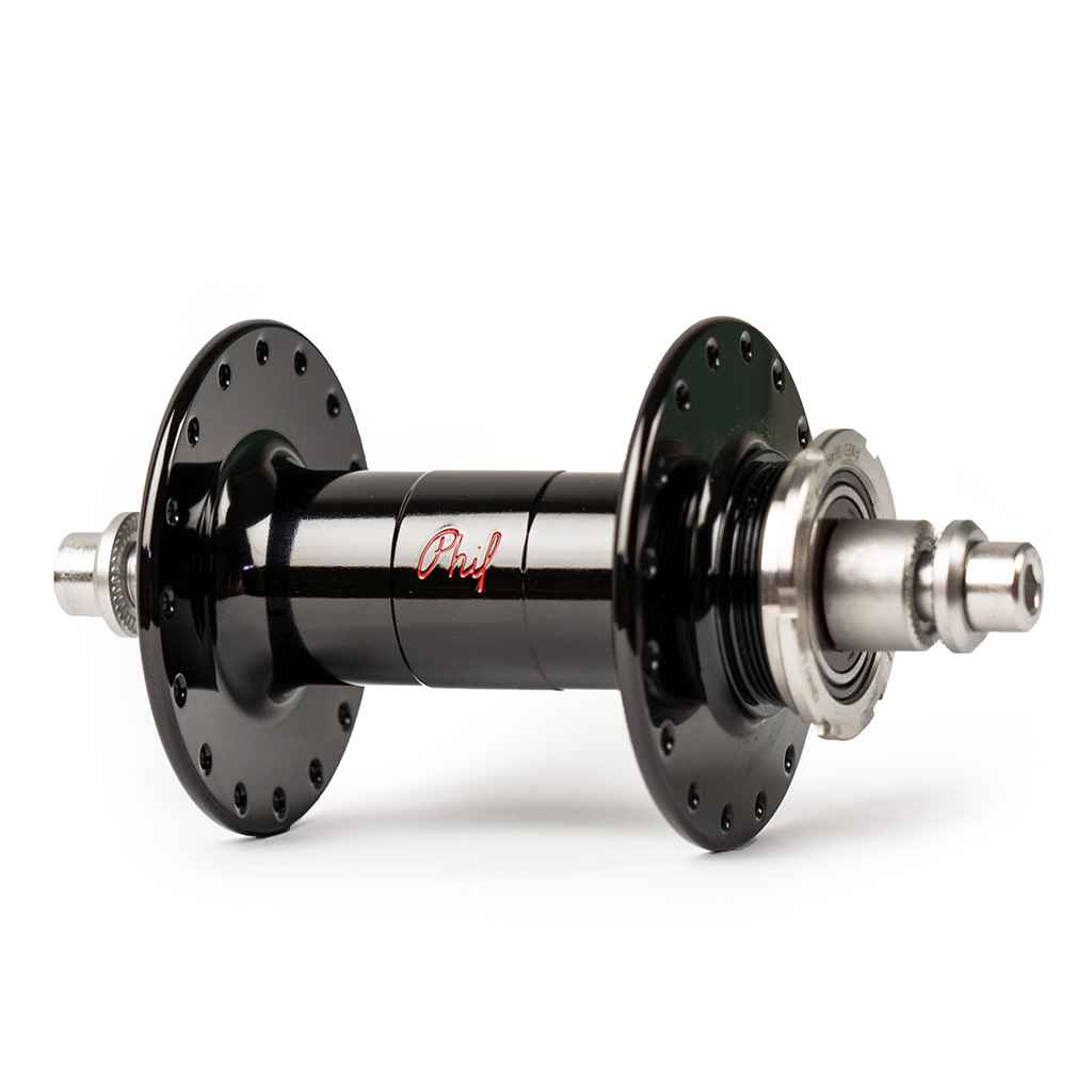 PHILWOOD* high flange track hub rear (black/single cog