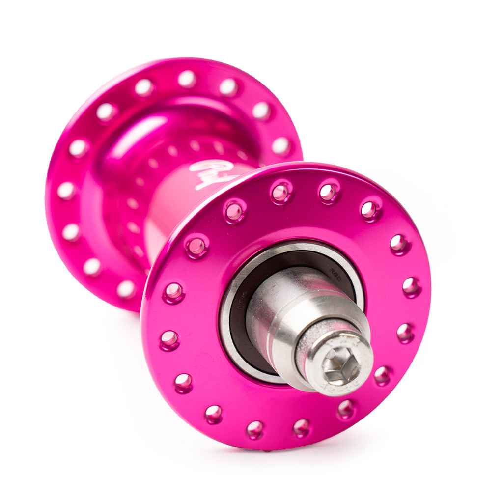 PHILWOOD* low flange track hub front (pink) - BLUE LUG GLOBAL