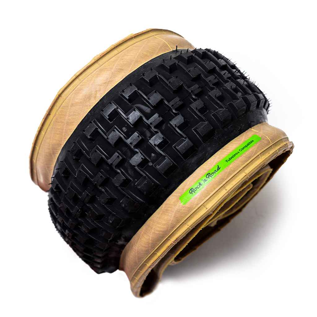 BRUCE GORDON* rock n' road 650×48b tire (black/skin) - BLUE LUG