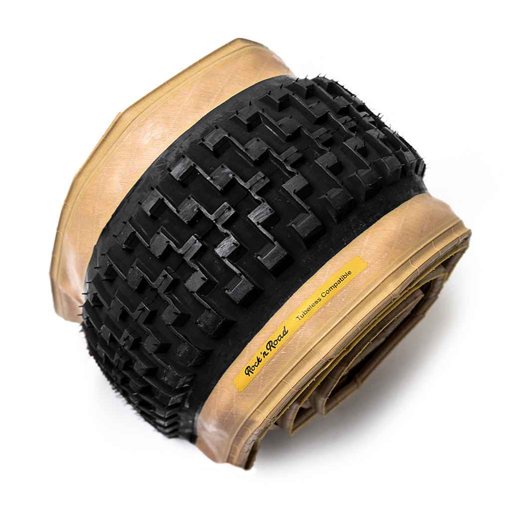 BRUCE GORDON rock n' road 700×48c 2本セット BRUCE GORDON* rock n' road 700×48c tire (black/skin) - BLUE