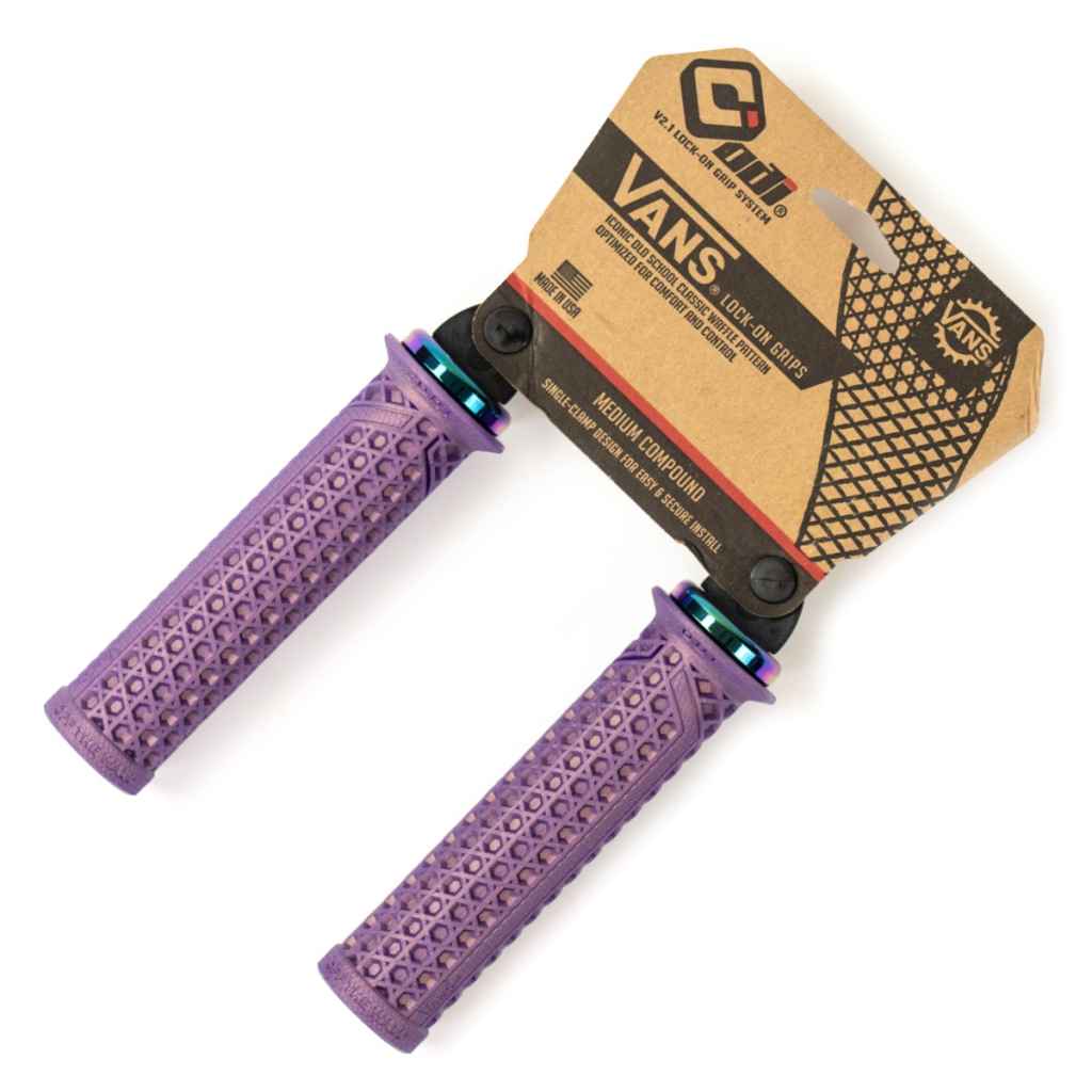 *ODI* vans lock-on grip (purple/oil slick)