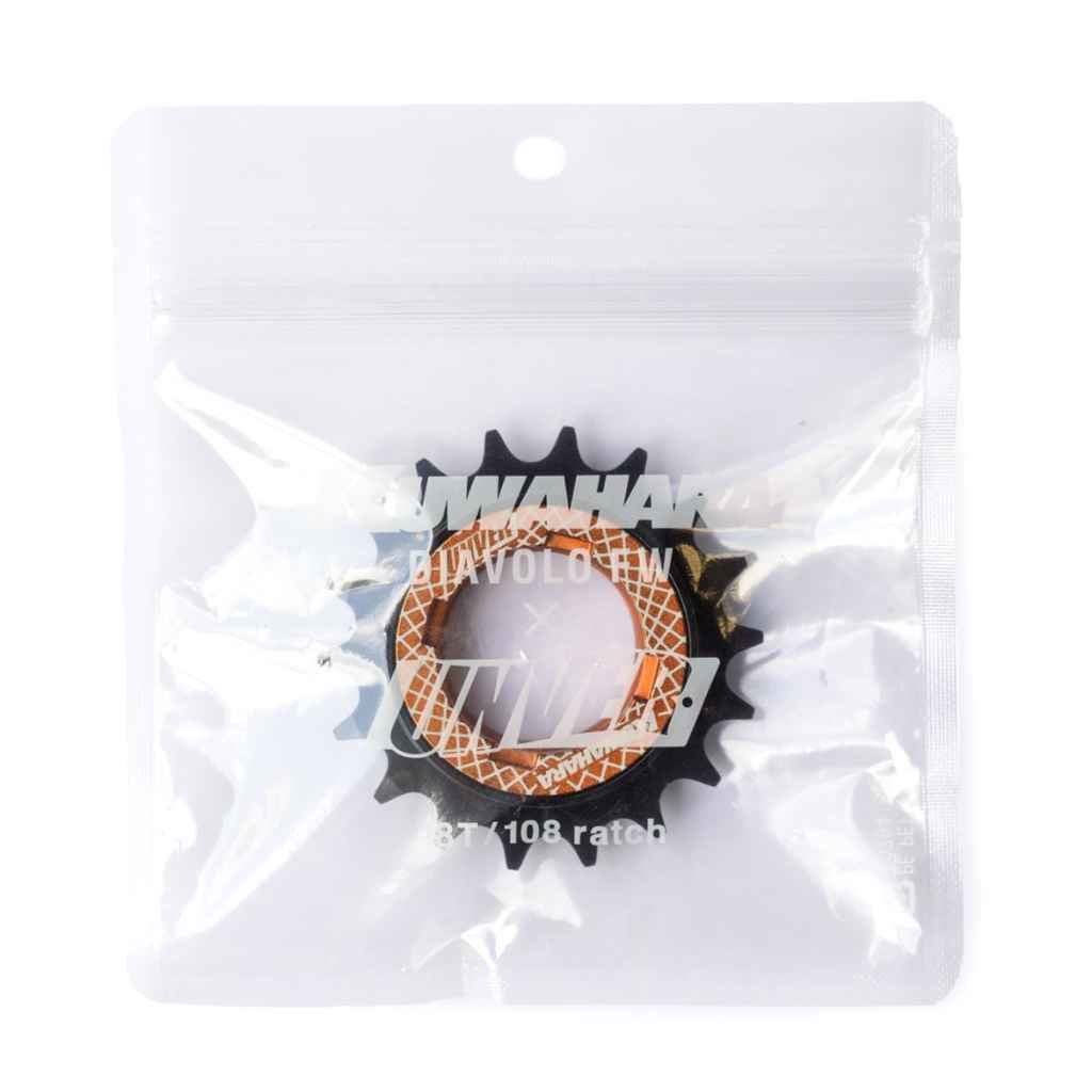 UNVER×KUWAHARA* diavolo free wheel (orange) - BLUE LUG
