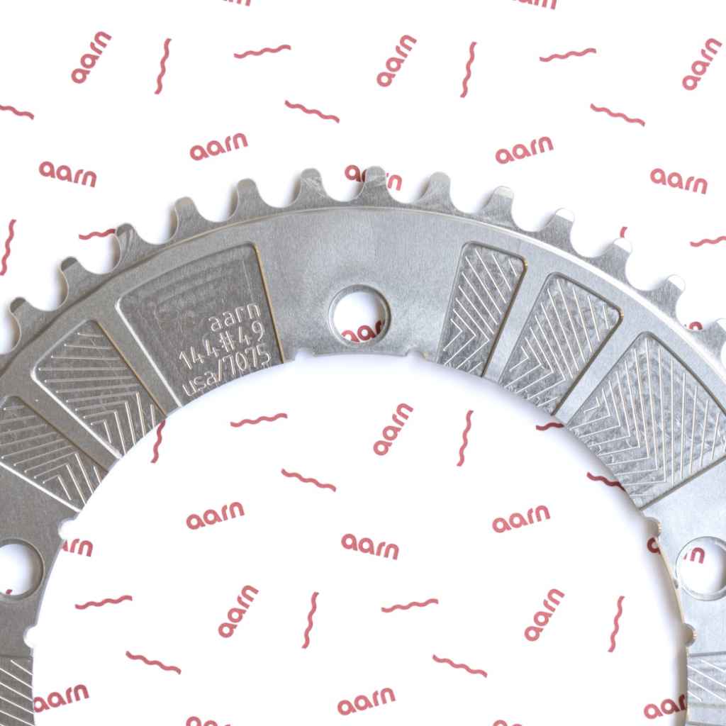AARN* 15-panel track chainring (silver) - BLUE LUG GLOBAL