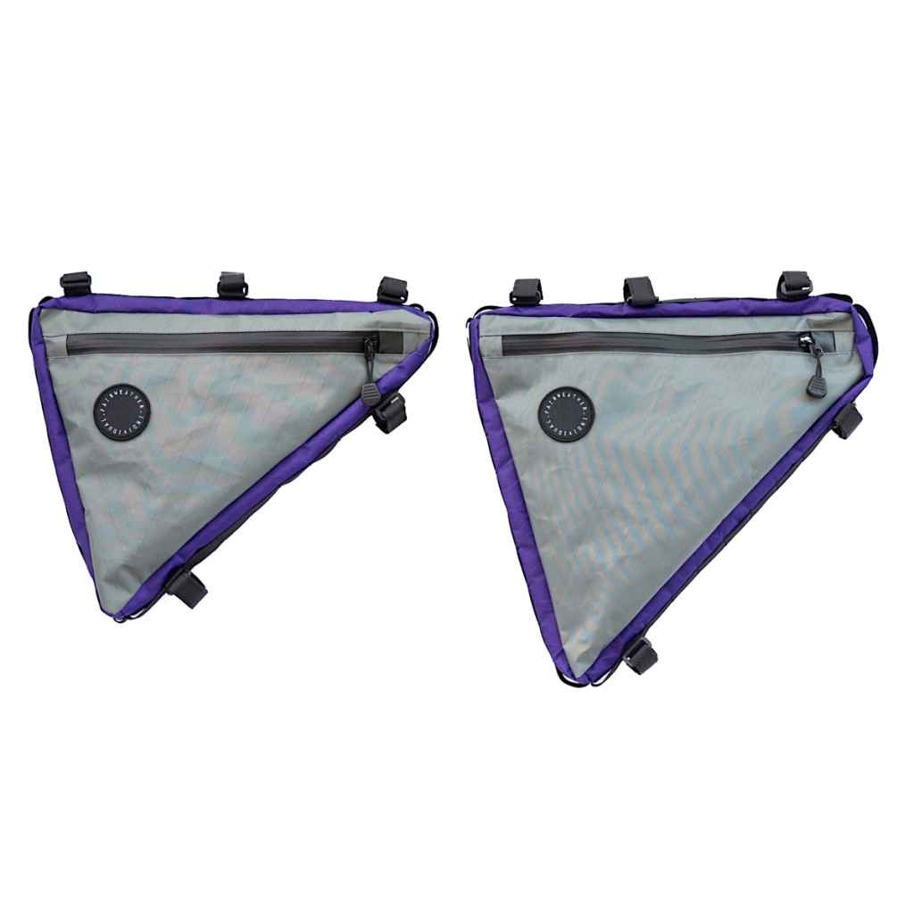 FAIRWEATHER* frame bag ADV (grid rip/olive/beige) - BLUE LUG
