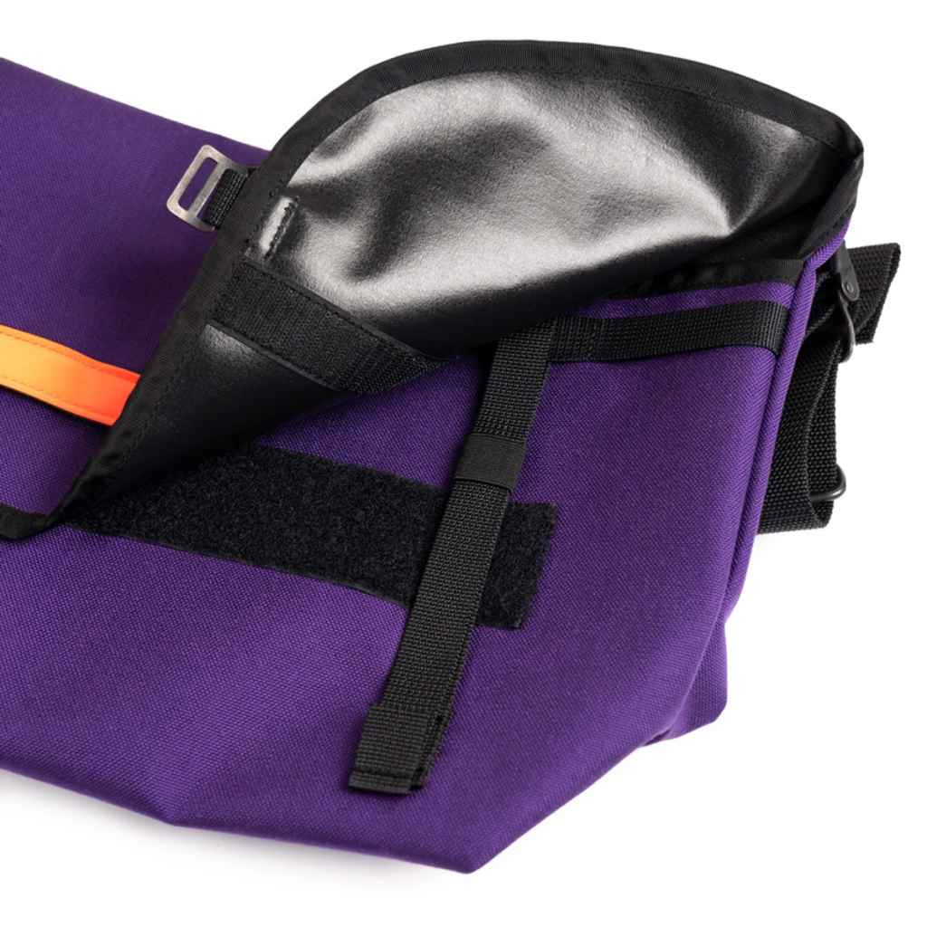 BLUE LUG* the messenger bag half (purple/reflector) - BLUE