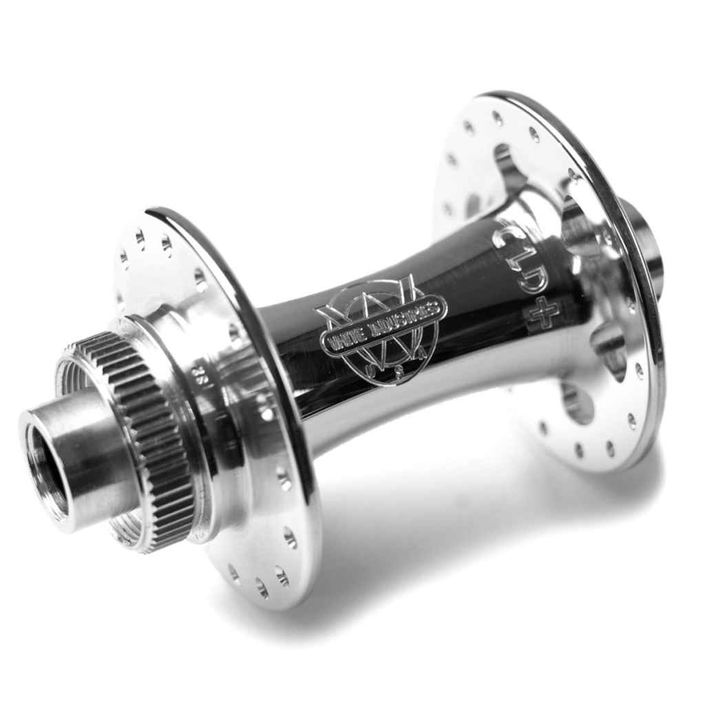 WHITE INDUSTRIES CLD 32H QR/15TAフロントハブ WHITE INDUSTRIES* CLD+ boost disc hub front (silver) - BLUE LUG