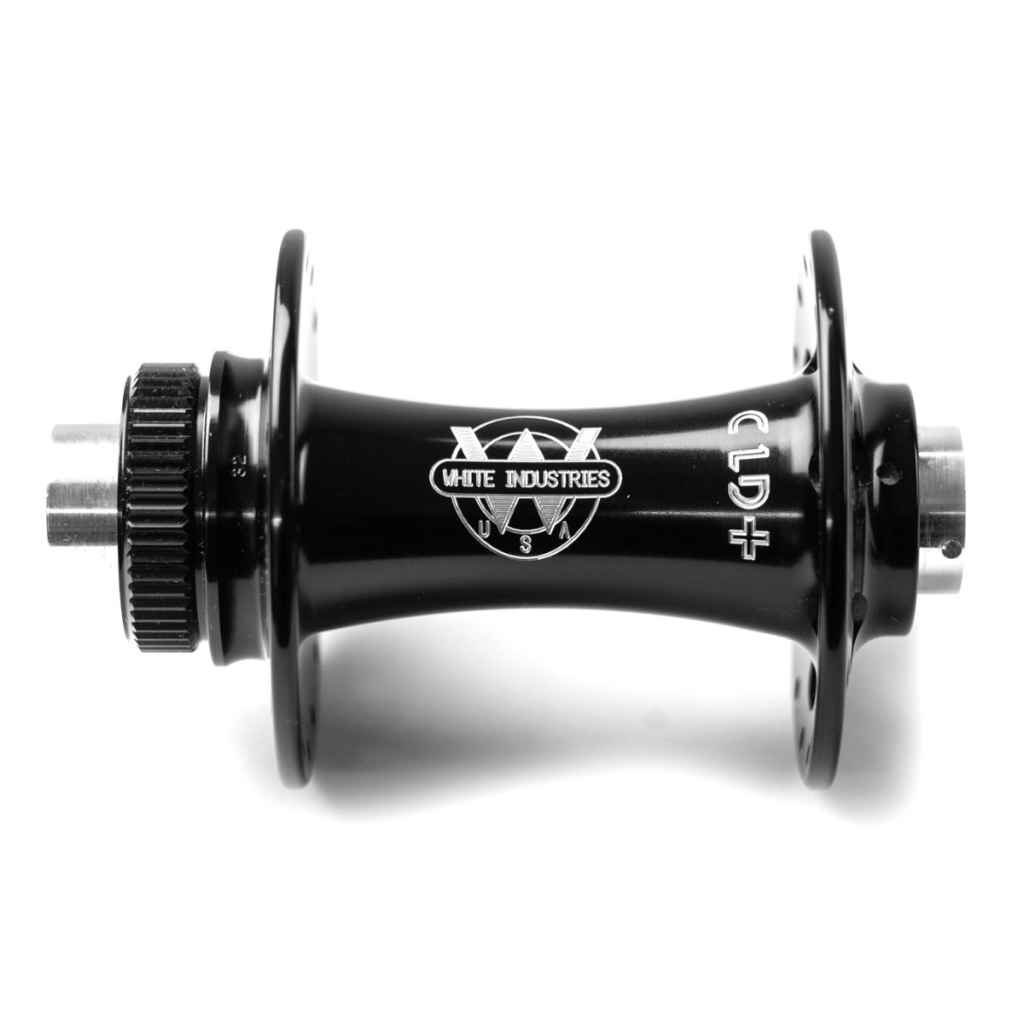 WHITE INDUSTRIES* CLD+ boost disc hub front (black) - BLUE LUG
