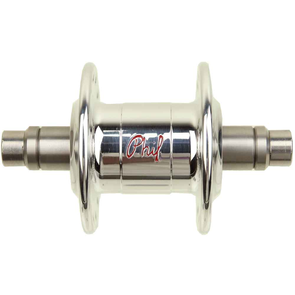 PHIL WOOD* narrow flange hub front (silver/28h) - BLUE LUG GLOBAL