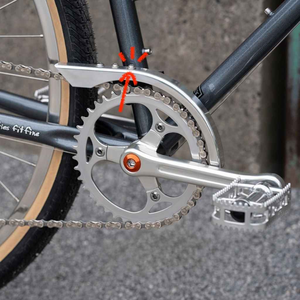 *DIA-COMPE* chain cover (no logo/silver)