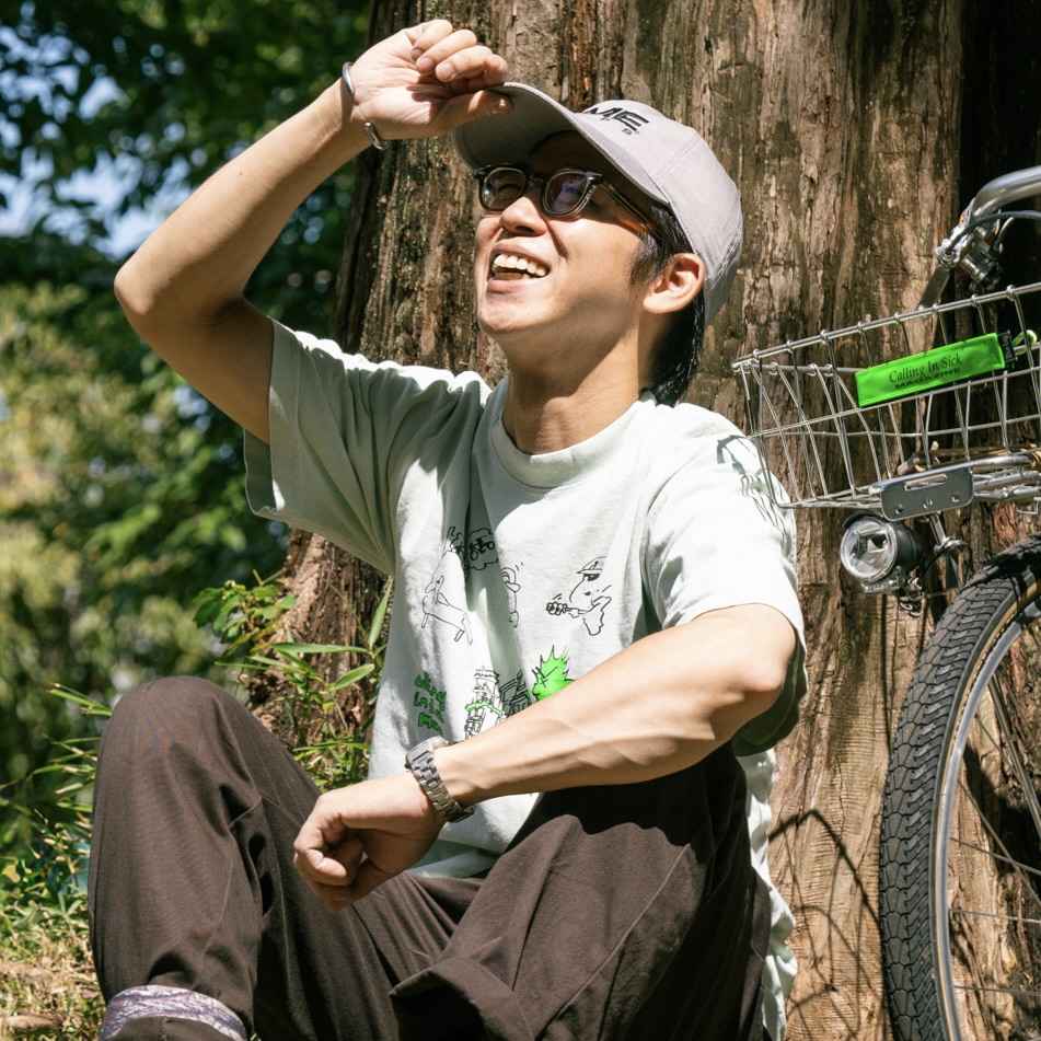 CALLING IN SICK* sketchy t-shirt (seafoam) - BLUE LUG GLOBAL