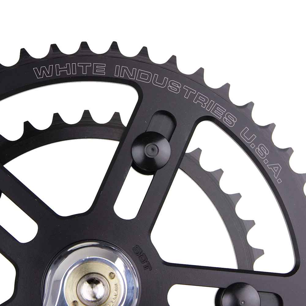 WHITE INDUSTRIES* VBC road crank set (silver) - BLUE LUG