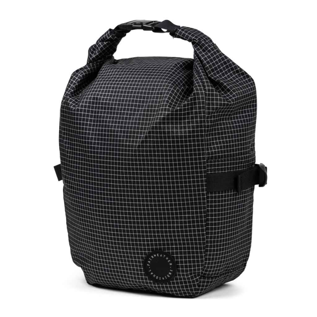 FAIRWEATHER* all terrain pannier (grid rip/balck) - BLUE LUG