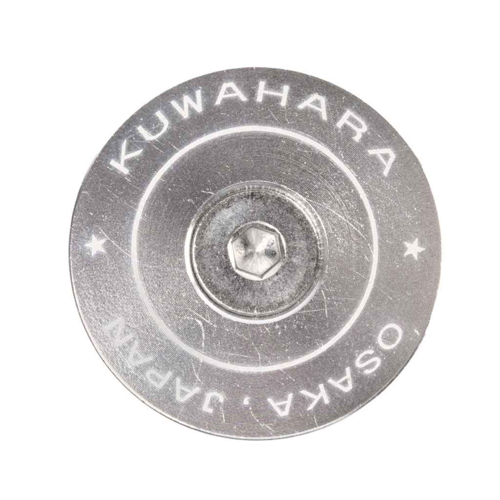 KUWAHARA 自転車アクセサリー アルミ製 KUWAHARA* retro inspired stem cap (silver) - BLUE LUG GLOBAL