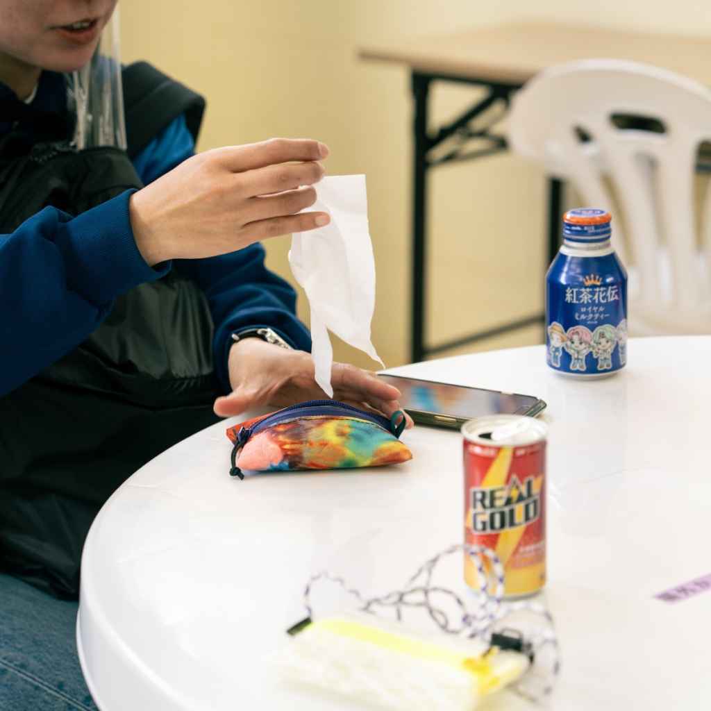 BLUE LUG* tissue pouch (x-pac black) - BLUE LUG GLOBAL ONLINE STORE