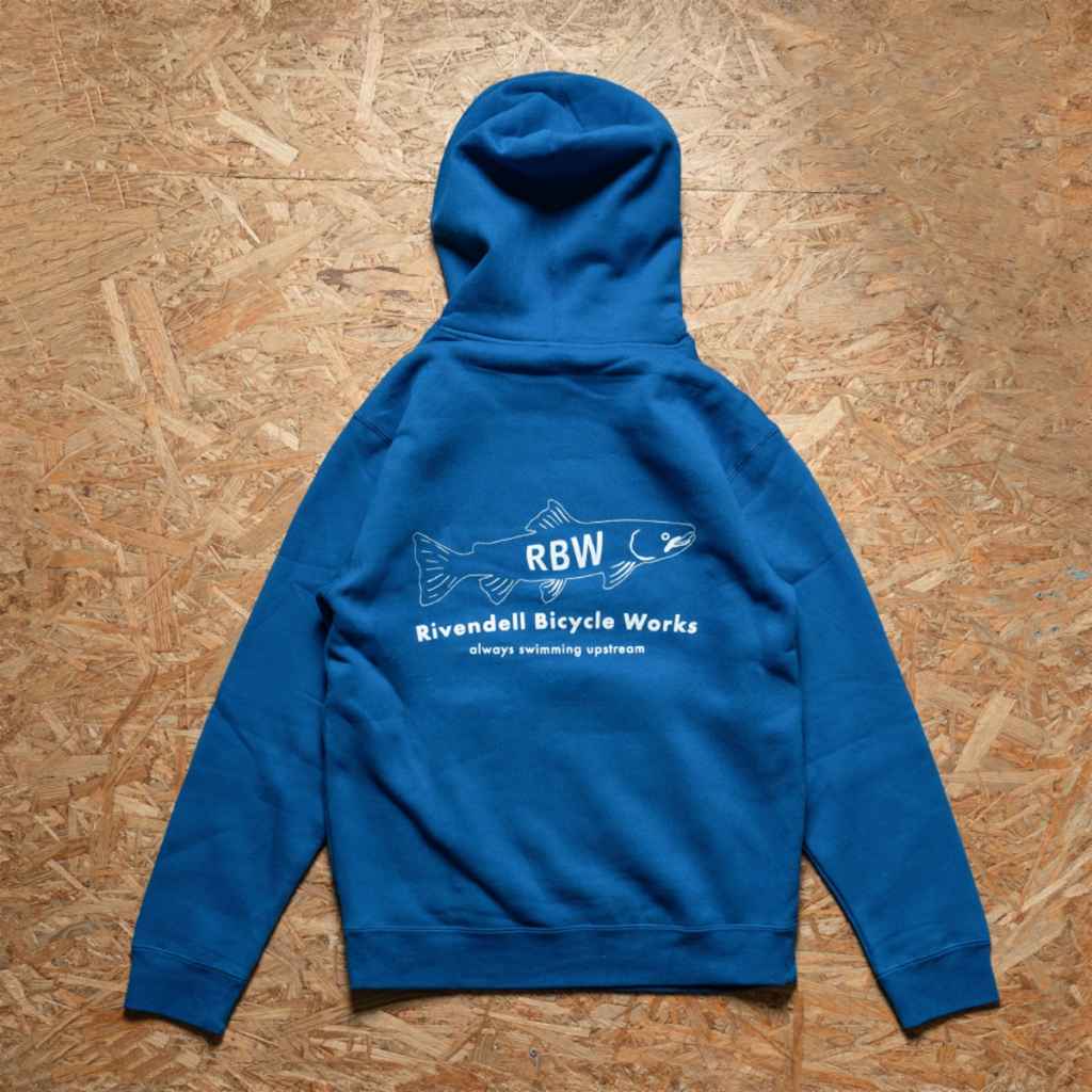 RIVENDELL* fish hoodie (royal blue) - BLUE LUG GLOBAL ONLINE STORE