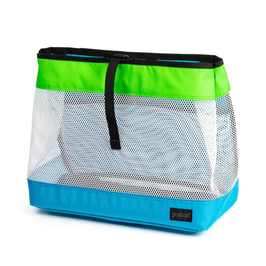 BLUE LUG* brompton basket bag (green/blue) - BLUE LUG GLOBAL