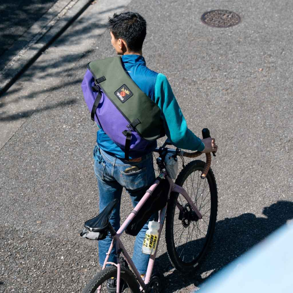 アクセサリー DE MARTINI 3602 messenger bag DE MARTINI* 3602 messenger bag (canvas navy) - BLUE LUG