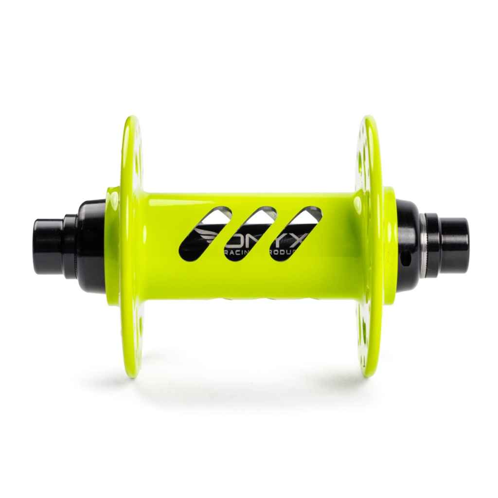 ONYX* Helix track hub front (hi-vis yellow) - BLUE LUG GLOBAL