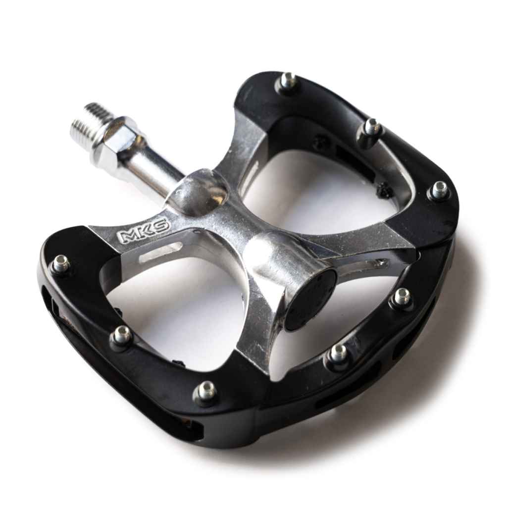 MKS* pretzel pedal BL special (silver body/black cage