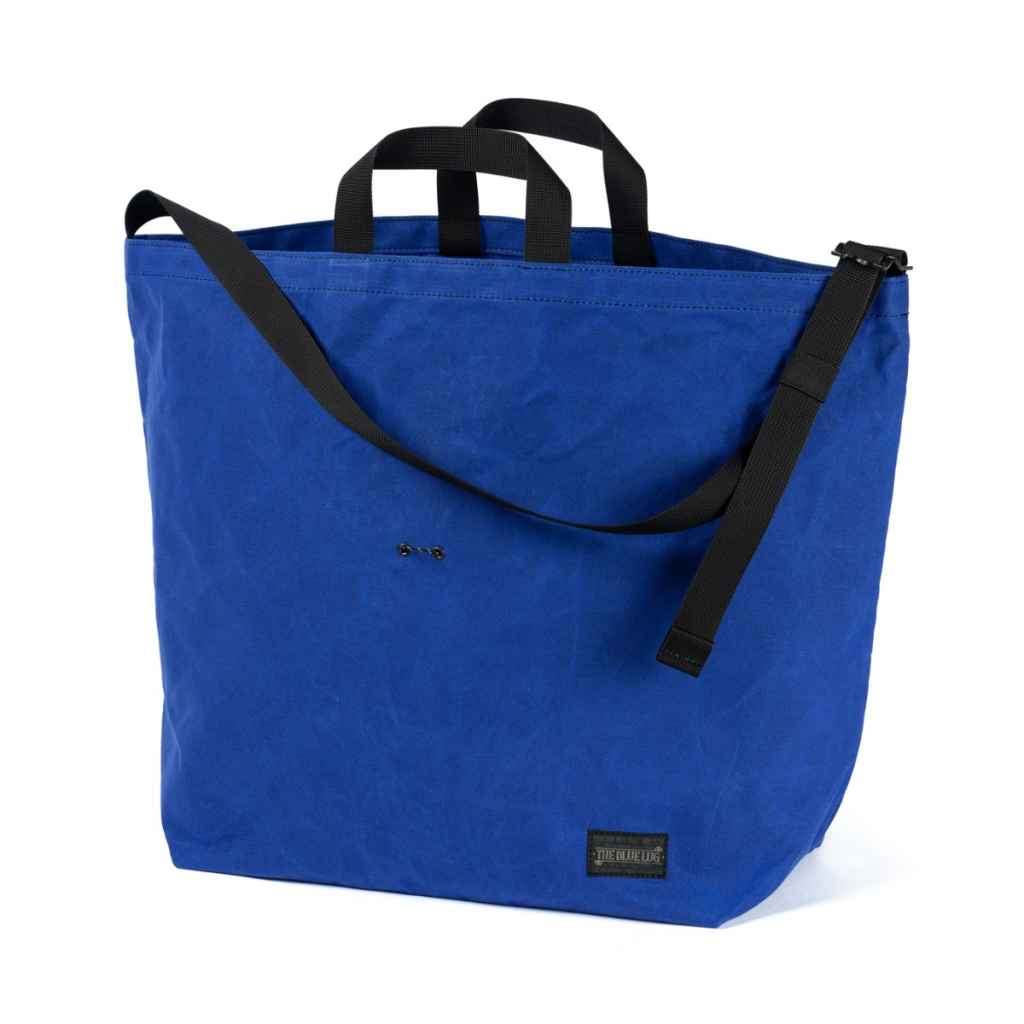 BLUE LUG* 137 tote bag (waxed canvas/blue) - BLUE LUG GLOBAL