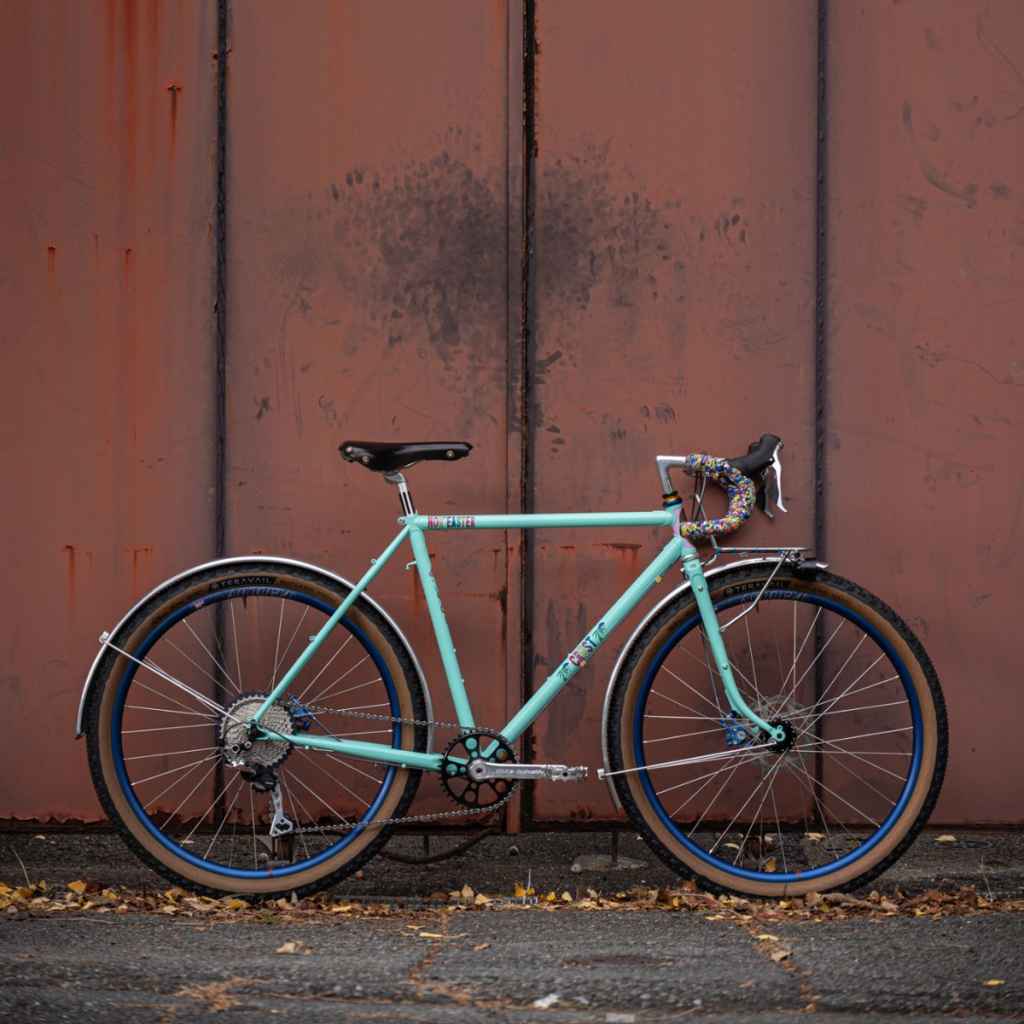 激安単価で nor'easter BIKES* CRUST disc GLOBAL LUG BLUE - (aqua) frame 自転車本体