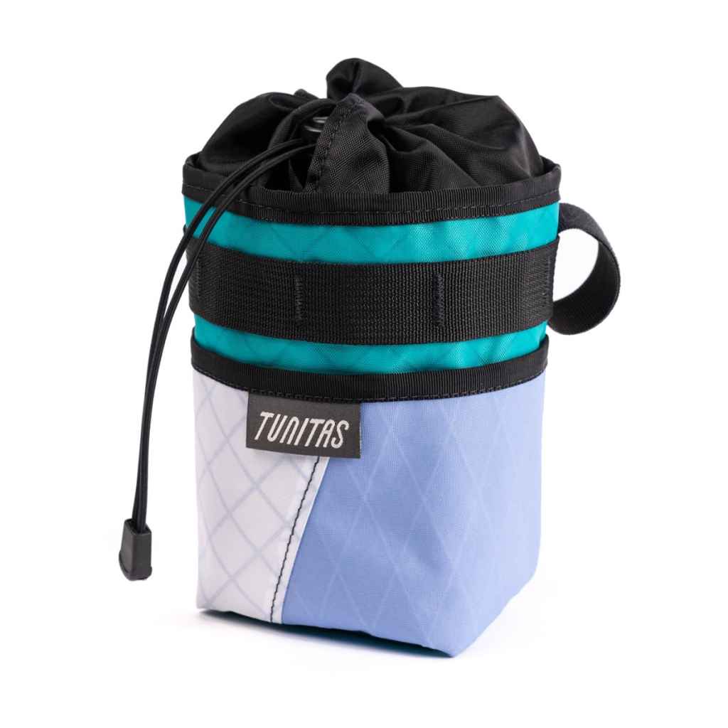 TUNITAS CREATIVE* stowaway stem bag (agave tri color) - BLUE