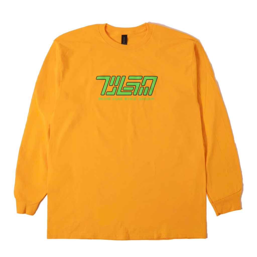 ❤️かなかな様❤️ BLUE LUG* japanese kana logo long sleeve t-shirt (gold) - BLUE LUG