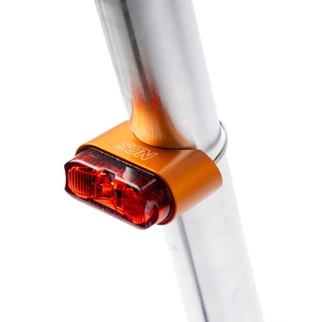 SON nabendynamo fairlightcycles ライト　マウント SON NABENDYNAMO* rear light seatpost mount (orange) - BLUE LUG
