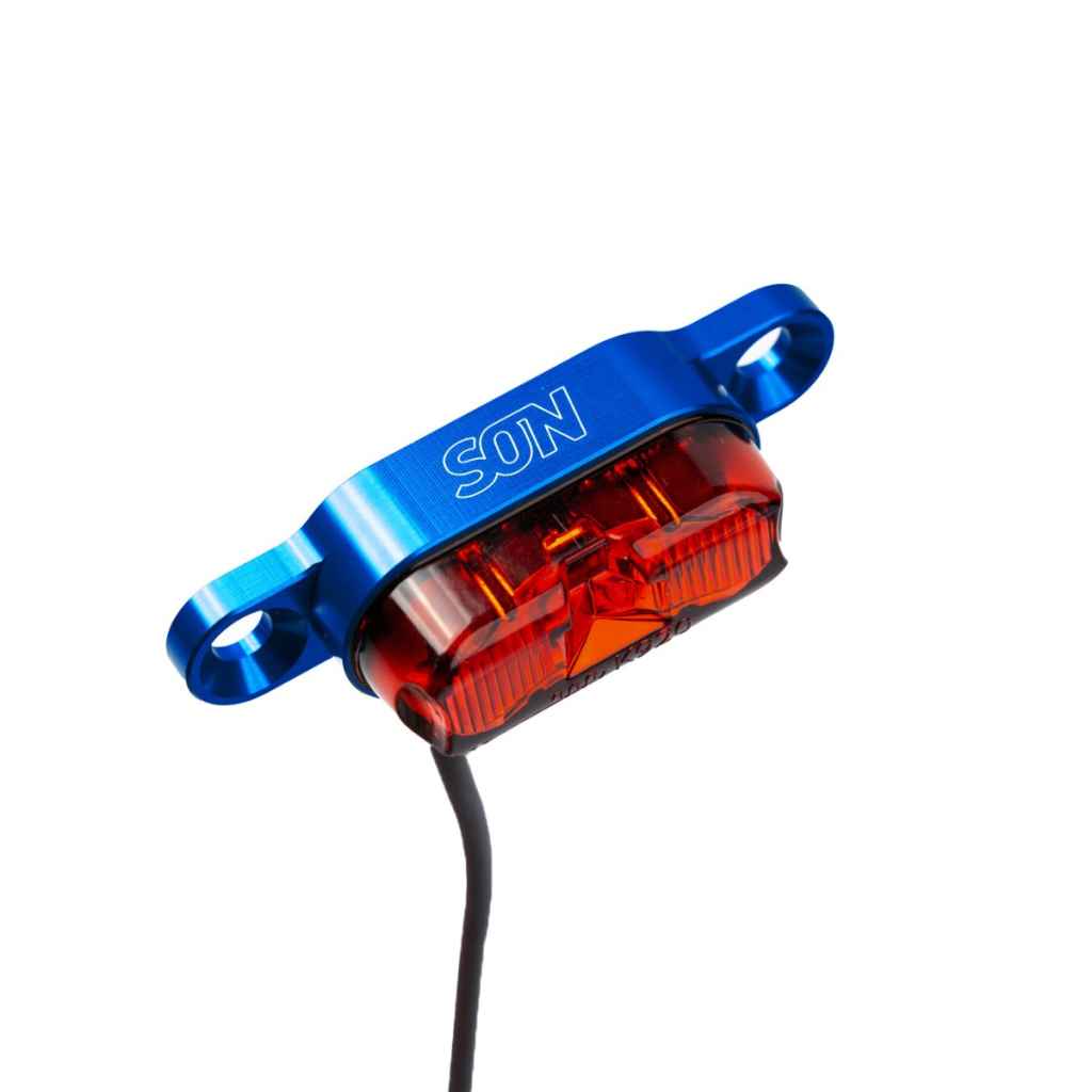 SON NABENDYNAMO* rear light rack mount (blue) - BLUE LUG GLOBAL