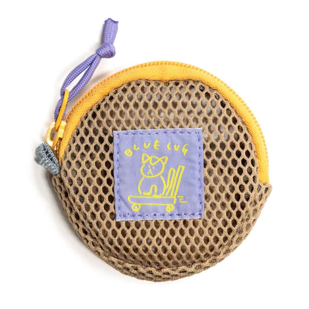 BLUE LUG* coin pouch (mesh beige) - BLUE LUG GLOBAL ONLINE STORE