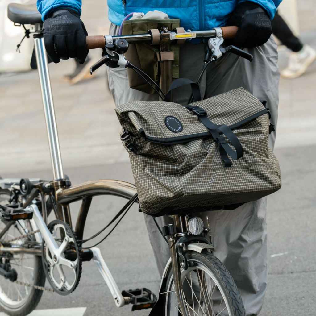FAIRWEATHER* brompton bag mini (grid rip/purple) - BLUE LUG GLOBAL