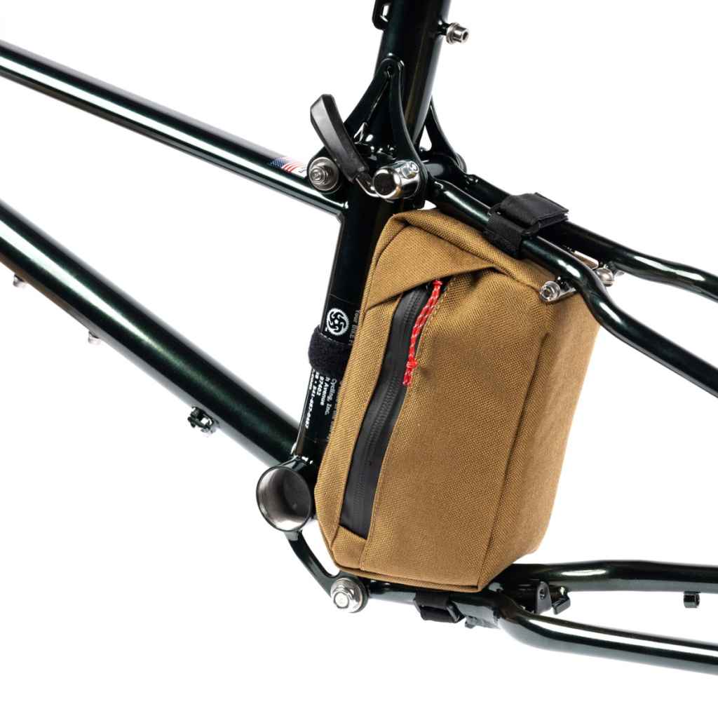FAIRWEATHER* seat stay bag for bike friday (coyote) - BLUE LUG
