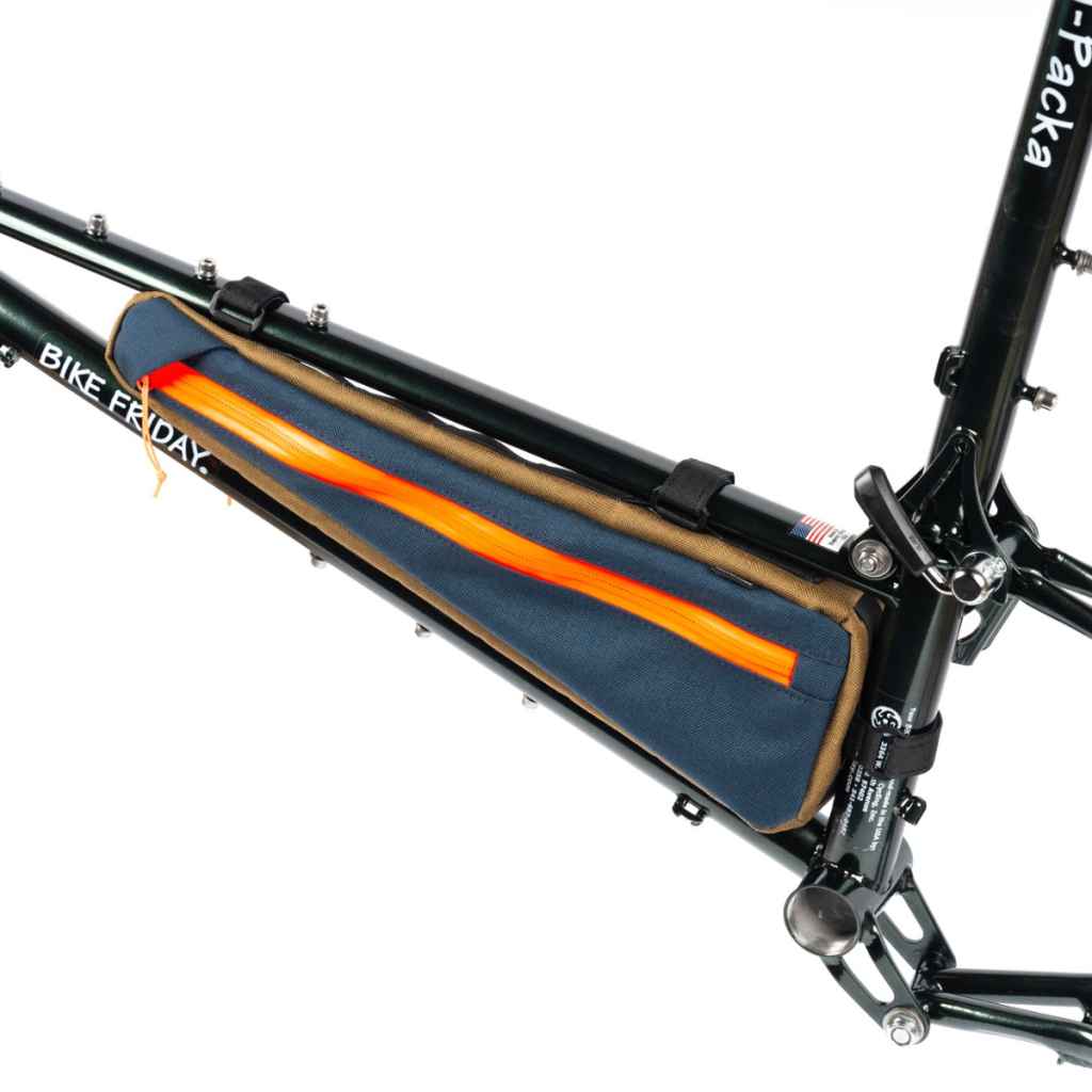 FAIRWEATHER* frame bag for bike friday (navy/coyote) - BLUE