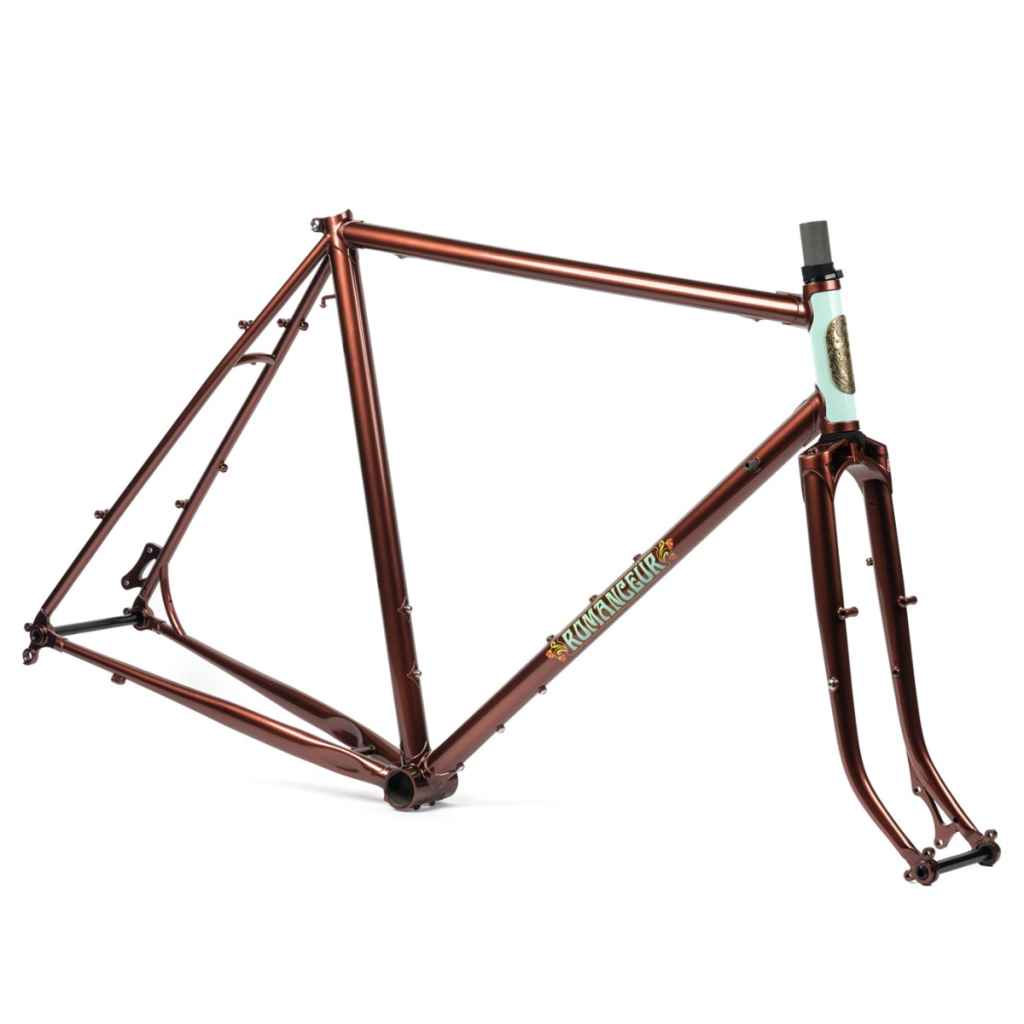 CRUST BIKES* romanceur disc frame (rootbeer brown) - BLUE