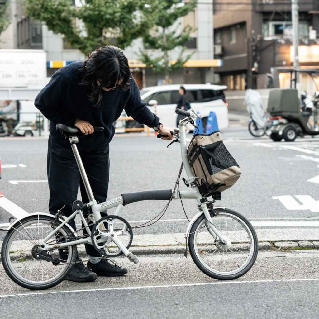 BLUE LUG* frame pad for brompton (wax brown) - BLUE LUG GLOBAL