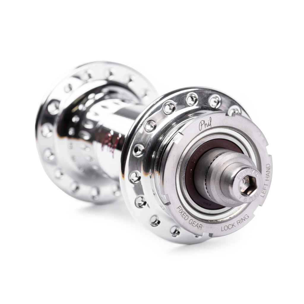 PHIL WOOD* old keirin track hub rear (silver) - BLUE LUG GLOBAL