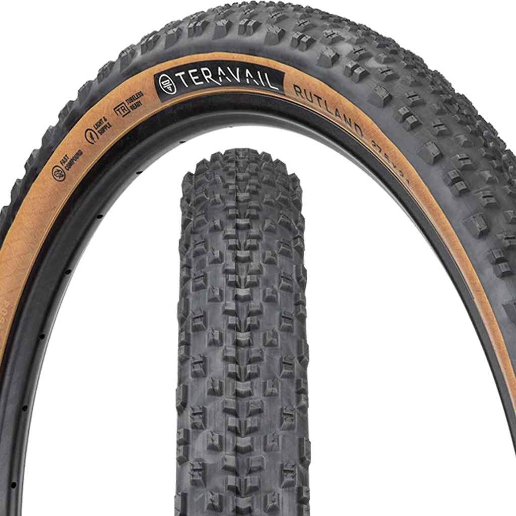 TERAVAIL RUTLAND 700c x 38 チューブレスタイヤ Rutland Tire - Teravail Rutland Tire - 700 x 38, Tubeless