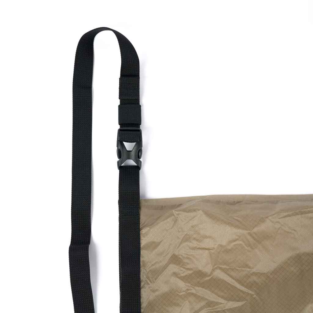 FAIRWEATHER* packable sacoche (gray beige) - BLUE LUG GLOBAL