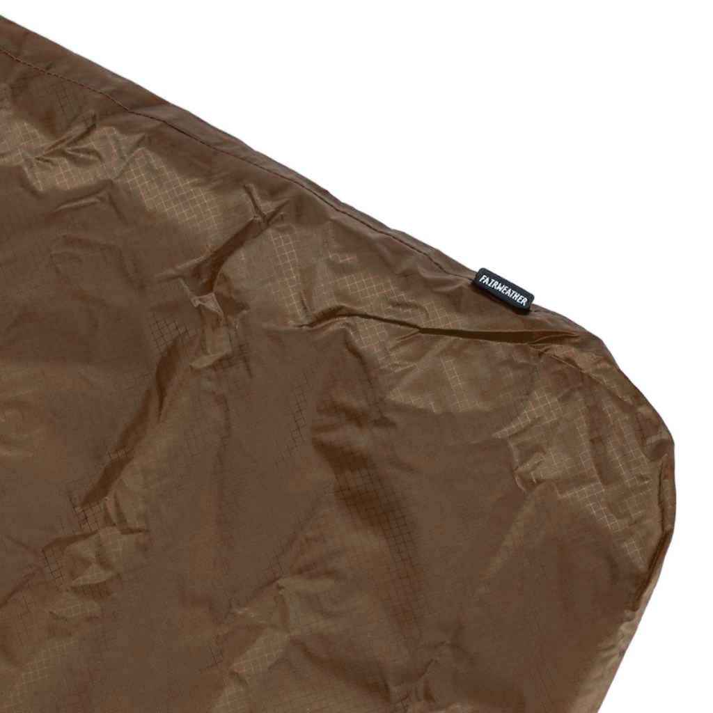 FAIRWEATHER* packable sacoche (cordura rip/coyote brown) - BLUE