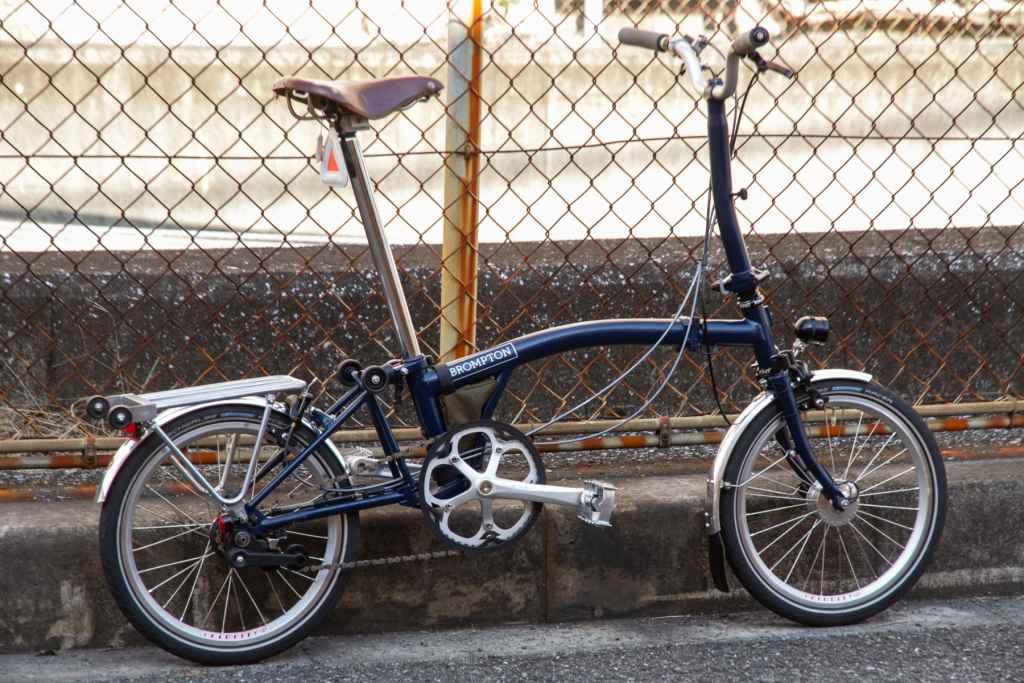 SIM WORKS* honjo Bros fender for brompton (black) - BLUE LUG
