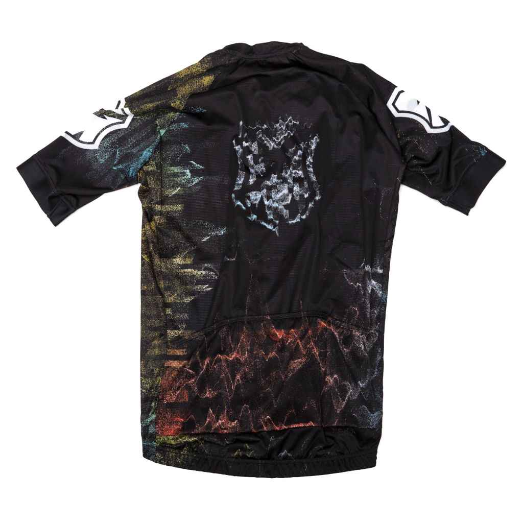 お気にいる jersey shortsleeve resolve MASH* (black) GLOBAL LUG BLUE - ウェア