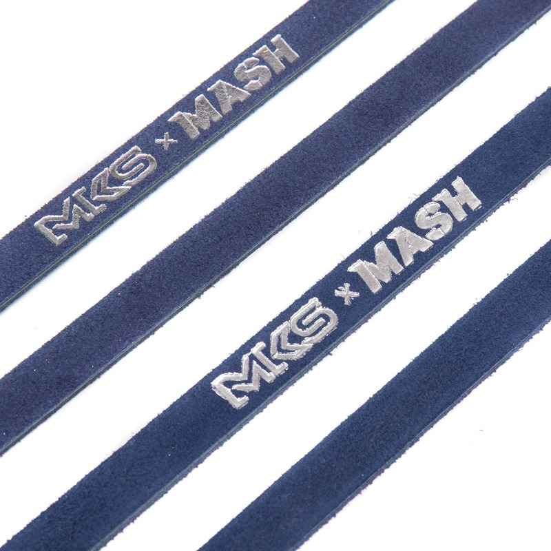 KASHIMAX（カシマックス）ペダルストラップ　マッシュ　mash MASH* MKS × MASH leather double toe straps (blue) - BLUE LUG